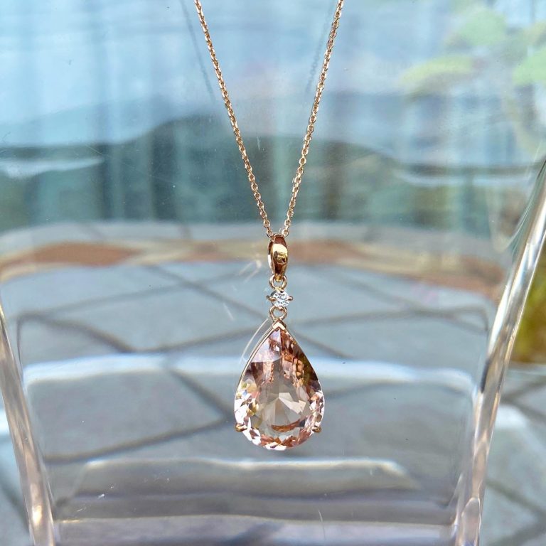 K18PG Morganite Pendant│モルガナイトペンダント | ヒトミハマ ...